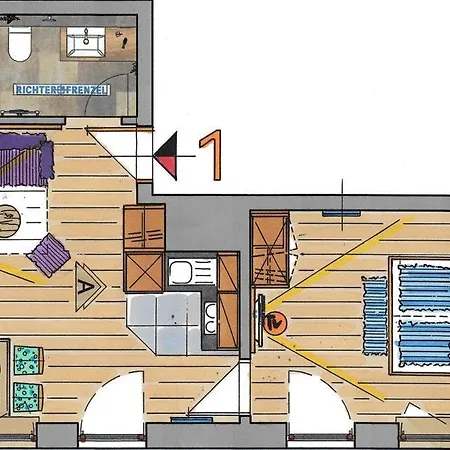 Gasthof-appartements Vroni - Chiemgau Karte Appartement *